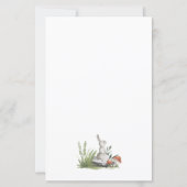 バジェットウッドランドベビーQバックヤードベビーシャワー招待状 (裏面)