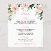 バジェットエアリー赤面バチェロレッテ週末招待状 (裏面)