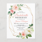 バジェットエアリー赤面バチェロレッテ週末招待状 (正面)