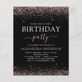 バジェットエイジ誕生日バラ金ゴールドピンクグリッター