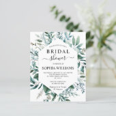 バジェットエメラルドグリーナリーブライダルシャワー招待 (スタンド正面)