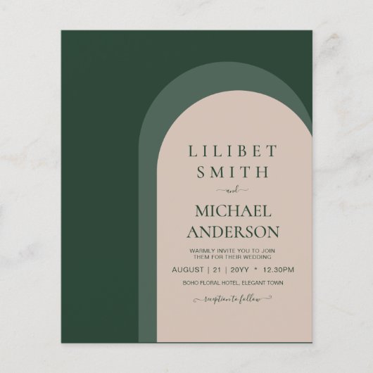 バジェットエメラルドグリーンはっきりした結婚ズ (正面)