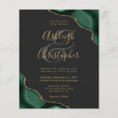 バジェットエメラルドグリーンアゲートコーナーズダーク結婚ズ (正面)