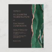 バジェットエメラルドグリーンアゲートバラ結婚金ゴールド (正面)