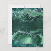 バジェットエメラルドグリーングリッターアーチウェディングアクト (裏面)