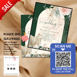 バジェットエメラルドグリーンパンパスグラス結婚ピーチ チラシ