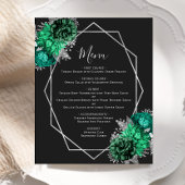 バジェットエメラルドグリーンフローラ結婚ブラックのメニュー
