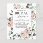 バジェットエメラルドグリーンブライダルシャワーフローラ (正面)