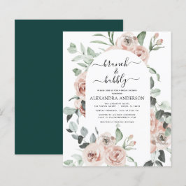 バジェットエメラルドグリーンブランチ&バブリーブライダルシャワー