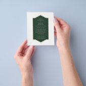 バジェットエメラルドグリーンモノクロ文字 チラシ (手)