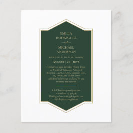 バジェットエメラルドグリーンモノクロ文字 チラシ