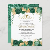 バジェットエメラルドフローラビクトリアンブライダルシャワー (正面/裏面)