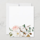 バジェットエレガントな結婚式招待状。 (裏面)