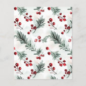 バジェットエレガントアーチボタニカルホリデーフォト (裏面)