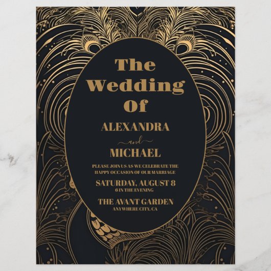 バジェットエレガントアールデコペアックス結婚ズ チラシ (正面)