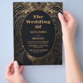 バジェットエレガントアールデコペアックス結婚ズ チラシ (手)