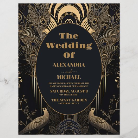 バジェットエレガントアールデコペアックス結婚ズ チラシ (正面)