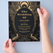 バジェットエレガントアールデコペアックス結婚ズ チラシ (手)