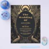 バジェットエレガントアールデコペアックス結婚ズ チラシ (シングル)