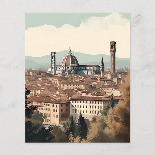 バジェットエレガントイタリアフィレンツェ目的地の結婚式 (裏面)