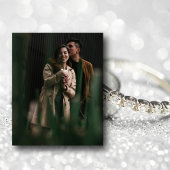 バジェットエレガントウォーターカラーフローラフォトウェッド招待状