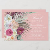 バジェットエレガントウォーターカラーフローラブライダルシャワー (正面/裏面)