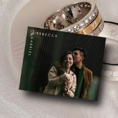 バジェットエレガントウォーターカラーフローラ写真RSVPカード