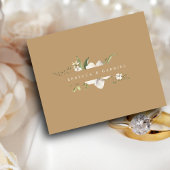 バジェットエレガントウォーター色フローラ保存日付アイコン チラシ