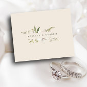 バジェットエレガントウォーター色フローラ保存日付アイコン チラシ