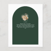 バジェットエレガントエメラルドグリーンタイポグラフィ結婚ズ チラシ (裏面)