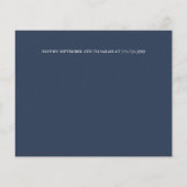 バジェットエレガントオーキッドブランチホワイトネイビー結婚ズ (裏面)