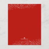 バジェットエレガントクリスマスグリーン招待状 (裏面)