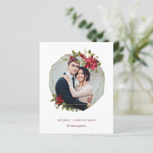 バジェットエレガントクリスマスジオメトリックフローラ写真 (スタンド正面)