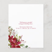 バジェットエレガントクリスマスポインセチア休日の写真 (裏面)