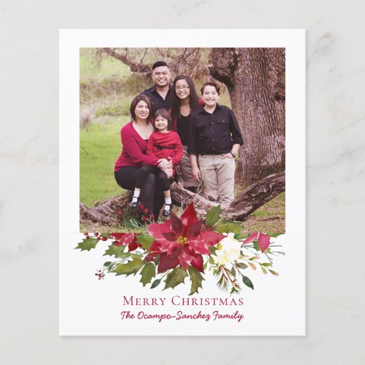 バジェットエレガントクリスマスポインセチア休日の写真 (正面)