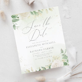 バジェットエレガントグリーンリー結婚式の日付を保存