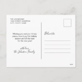 バジェットエレガントコラージュ5フォトクリスマスポストカード シーズンポストカード (裏面)