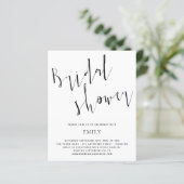 バジェットエレガントスクリプトブライダルシャワー招待 (スタンド正面)