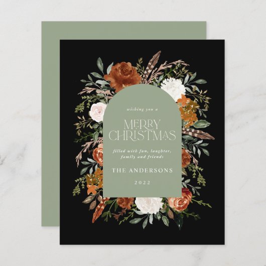 バジェットエレガントセージ緑エレガント植物門 (正面/裏面)