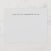 バジェットエレガントダブル縁どモノグラム式RSVP (裏面)