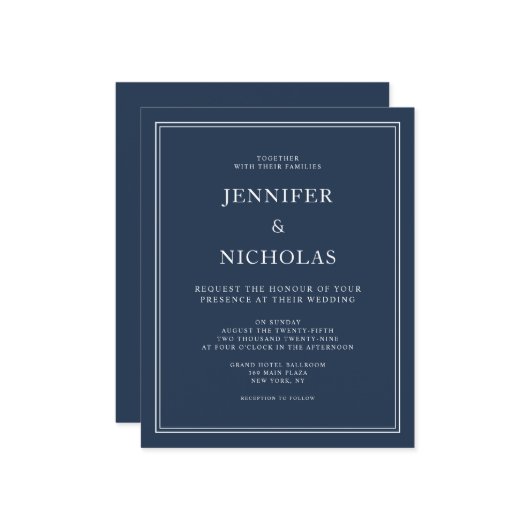 バジェットエレガントネフォーマルイ結婚ブ・ブルー (正面/裏面インサイチュ)