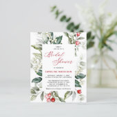 バジェットエレガントノールウィンターブライダルシャワーフライヤー (スタンド正面)