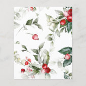 バジェットエレガントノールウィンターブライダルシャワーフライヤー (裏面)