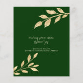 バジェットエレガントハッピーホリデーズゴールドフォイルフォト (裏面)