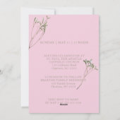 バジェットエレガントバプティスムズオブourベビー招待状 シーズンカード (裏面)