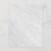 バジェットエレガントバラ金ゴールド&ホワイトマーブル結婚ズ (裏面)