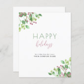 バジェットエレガントビジ企業のネス・ホリデー・カード (正面/裏面)