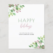 バジェットエレガントビジ企業のネス・ホリデー・カード (正面)