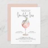 バジェットエレガントピンクビノウィーヴューブライダルシャワー (正面/裏面)