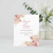 バジェットエレガントピンクボホフローラ日付の保存 (スタンド正面)